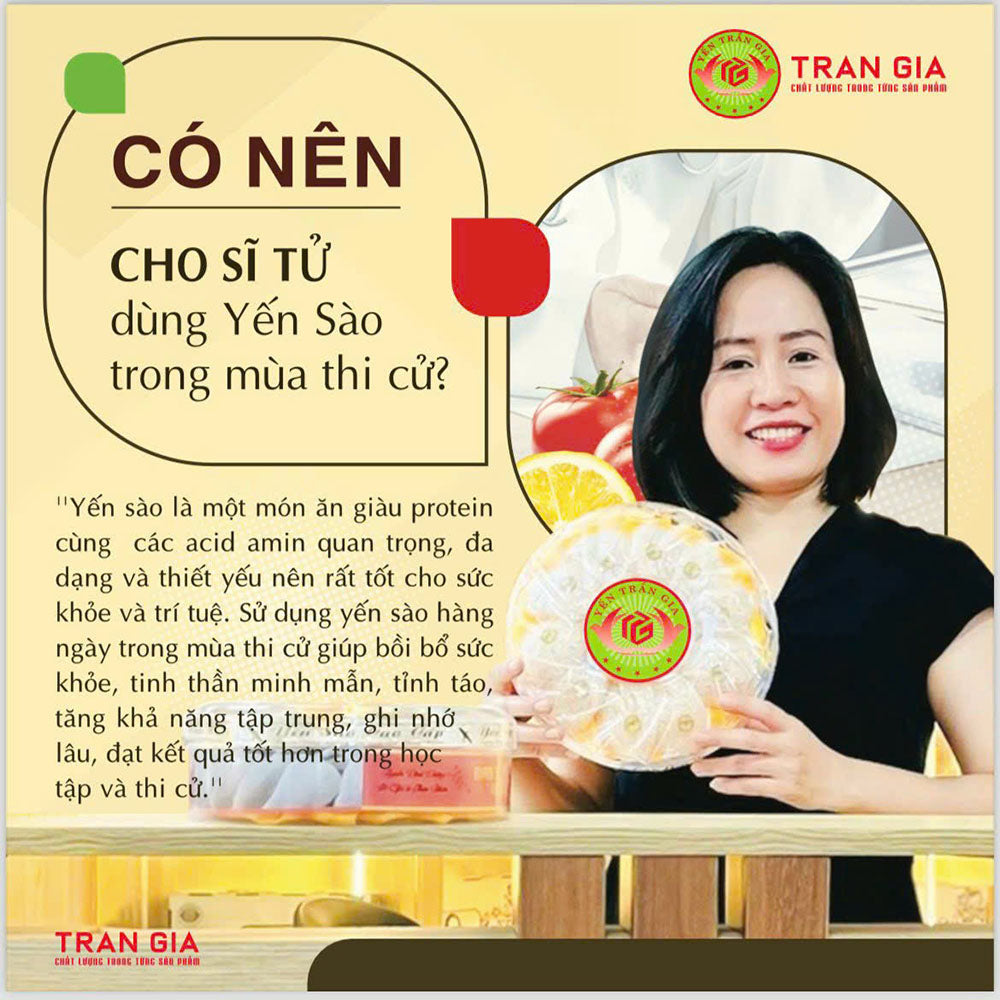 CÓ NÊN CHO SĨ TỬ DÙNG YẾN SÀO TRONG MÙA THI CỬ? | Yến Trần Gia